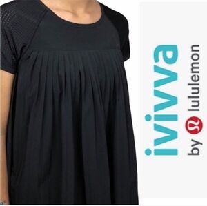 Ivivva Black Pleated SS Top
